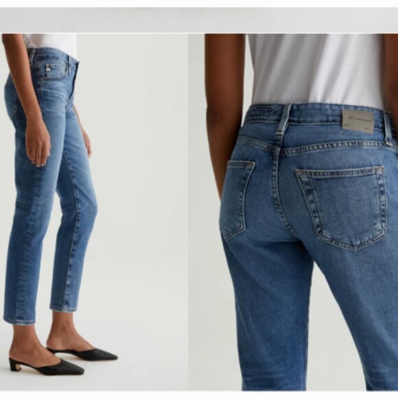 AG AG-ED Denim The Ex Boyfriend Slim Slouchy Jeans Size 25R 16 Years Hudson Wash - Picture 2 of 9